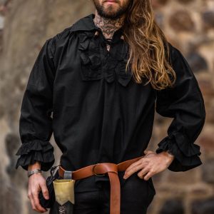 Camicia da pirata a volants "Dracula"