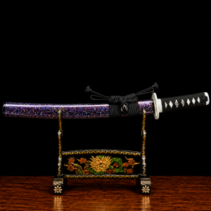 Tanto Asahi (Acciaio Damasco Torsato Blu)