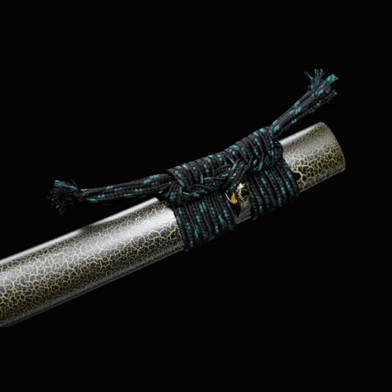 Katana tradizionale in Acciaio Damasco Dorato