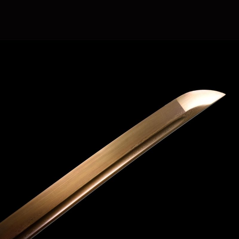 Katana tradizionale in Acciaio Damasco Dorato