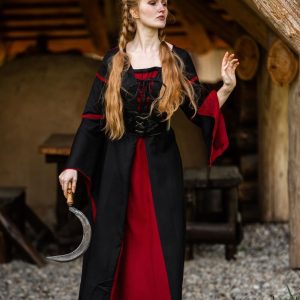 Vestito in viscosa con maniche a tromba "Berblin"