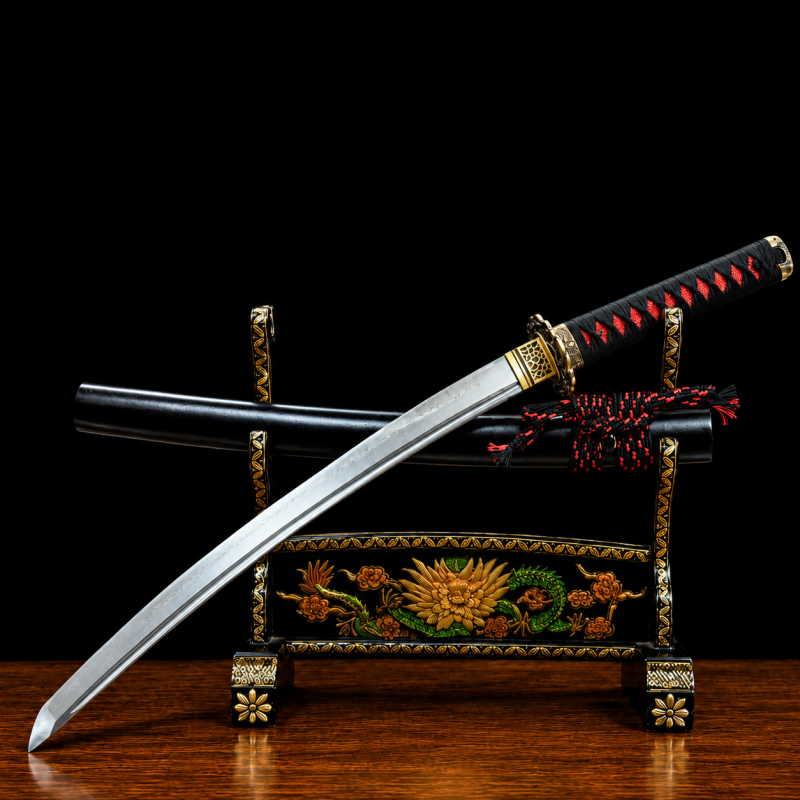 Wakizashi Kodachi Maizuru (Acciaio Damasco)