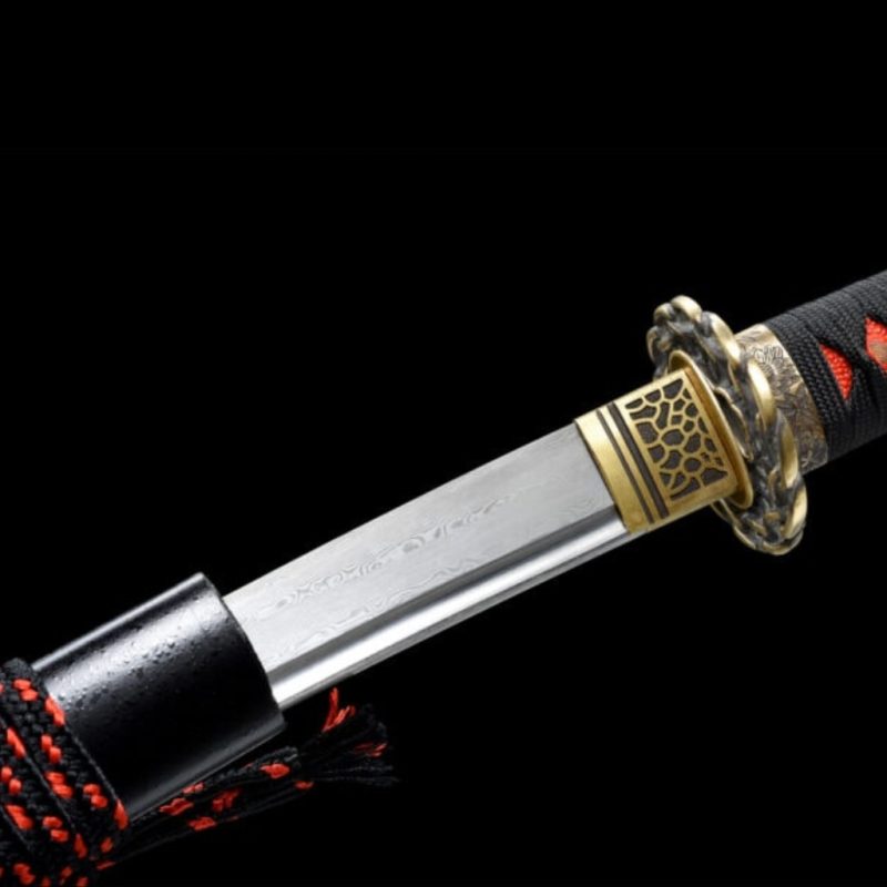 Wakizashi Kodachi Maizuru (Acciaio Damasco)