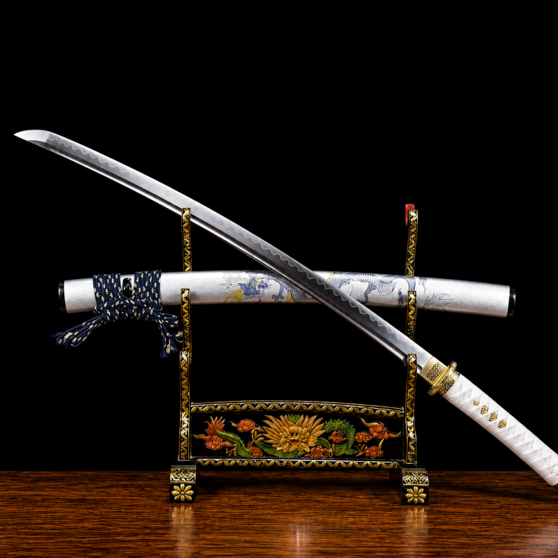 Wakizashi Kodachi Tamana (Acciaio T10 con Hamon Autentico)