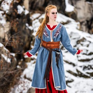 Mantello vichingo di Birka Skadi Blu colombe
