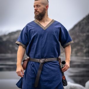 Tunica vichinga corta "Loki" bleu
